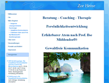 Tablet Screenshot of praxis-zoeheine.de